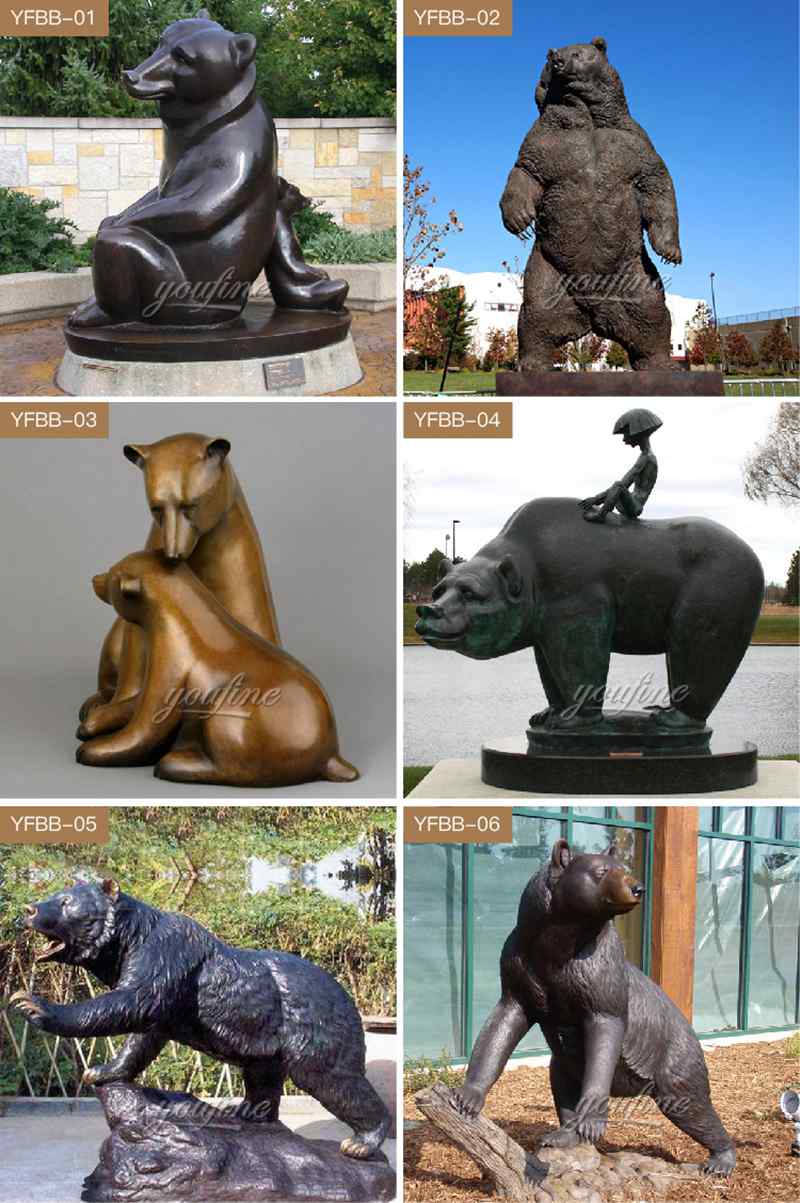 more Bear Bronze Sculpture