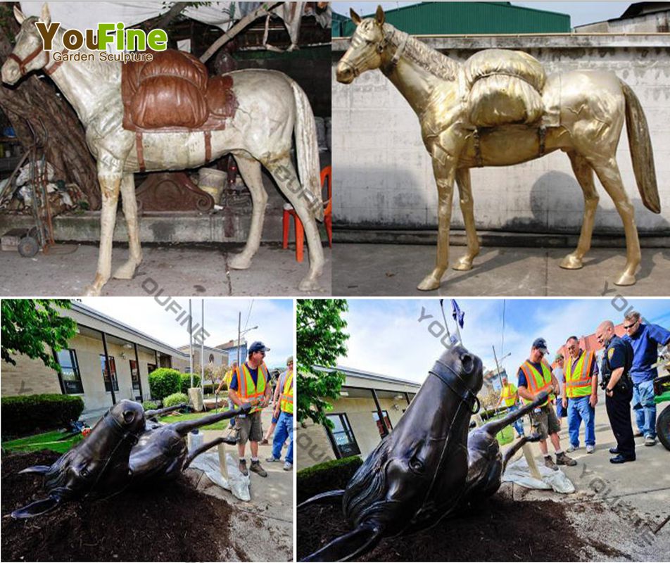 Outdoor High Quality Bronze Horse Sculpture for Sale BOKK-522