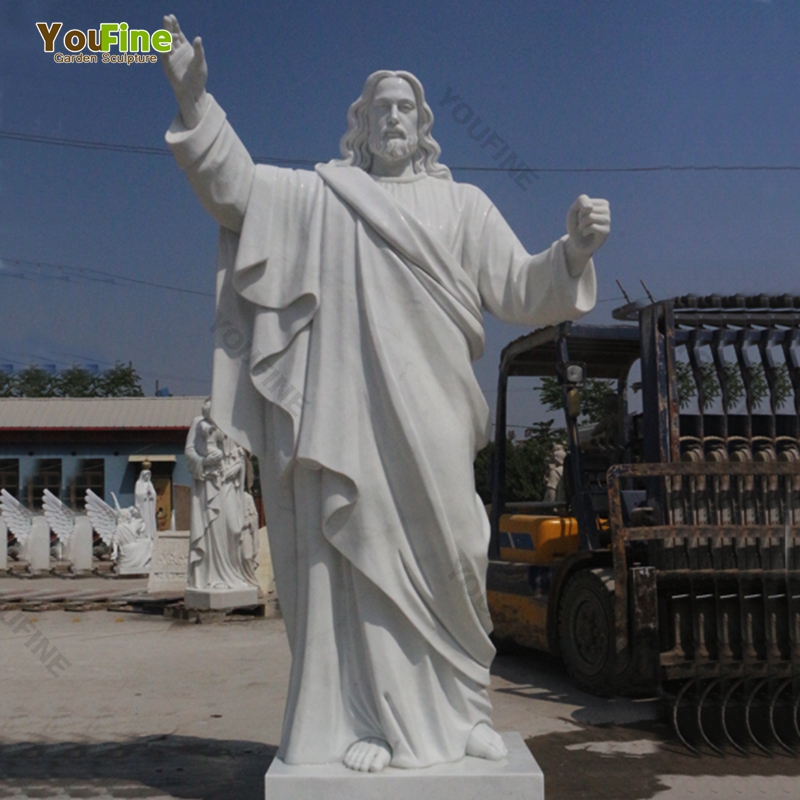 Hand Carved Religious Marble Jesus Sculpture for Sale CHS-608