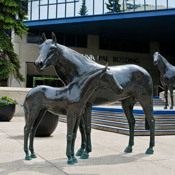 Outdoor Garden Decorative Bronze Horse Sculpture BOKK-218