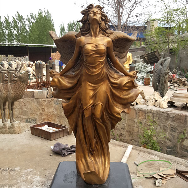 Life-size Bronze Angel Sculpture Flying Angel Bronze Sculpture BOKK-160