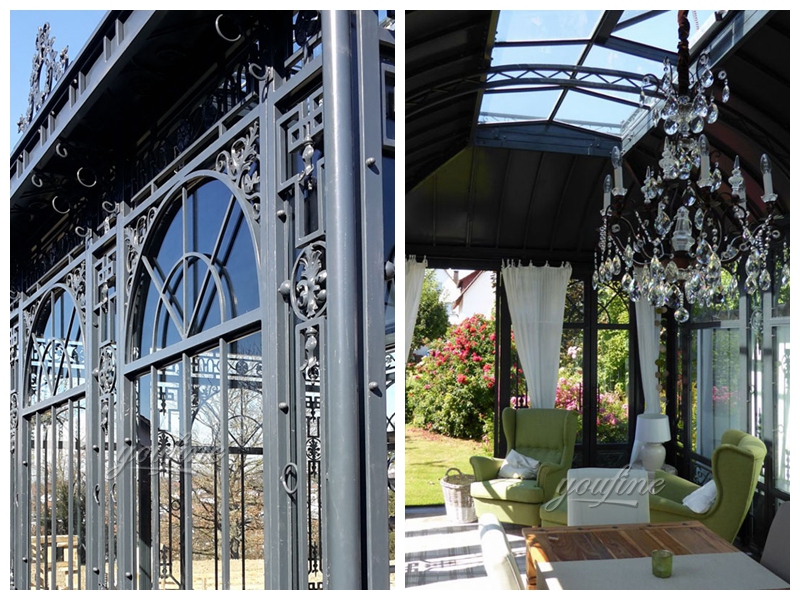 Large Decorative Wrought Iron Pavilion