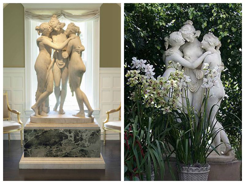 Famous Art Sculptures Life Size The Three Graces Statue for Sale