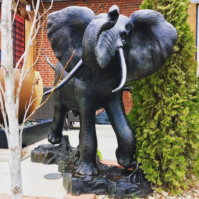 Outdoor Giant Animal Bronze Sculpture Elephant Bronze Sculpture for Sale