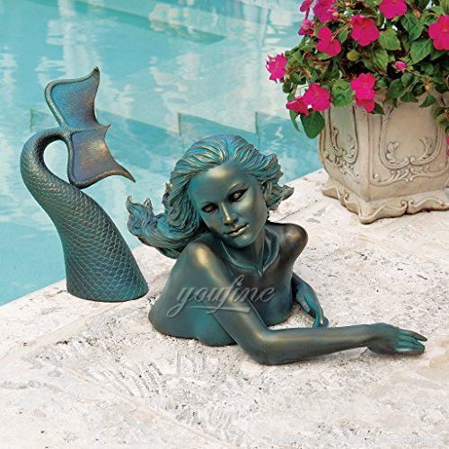 Outdoors Decoration Bronze Mermaid Two Piece Sculpture for Sale MOKK-703
