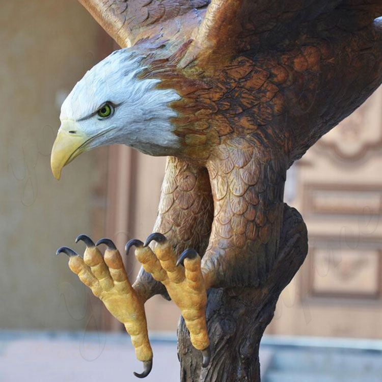 Outdoor Bronze Eagle Sculpture