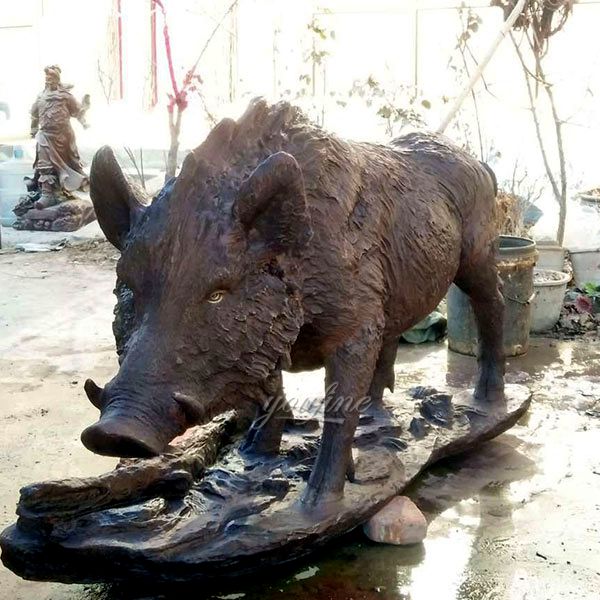 Bronze Wild Boar Sculptures