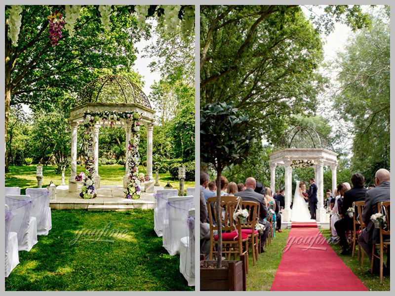 Large Outdoor Garden Marble Pavilion for Wedding Decoration for Sale