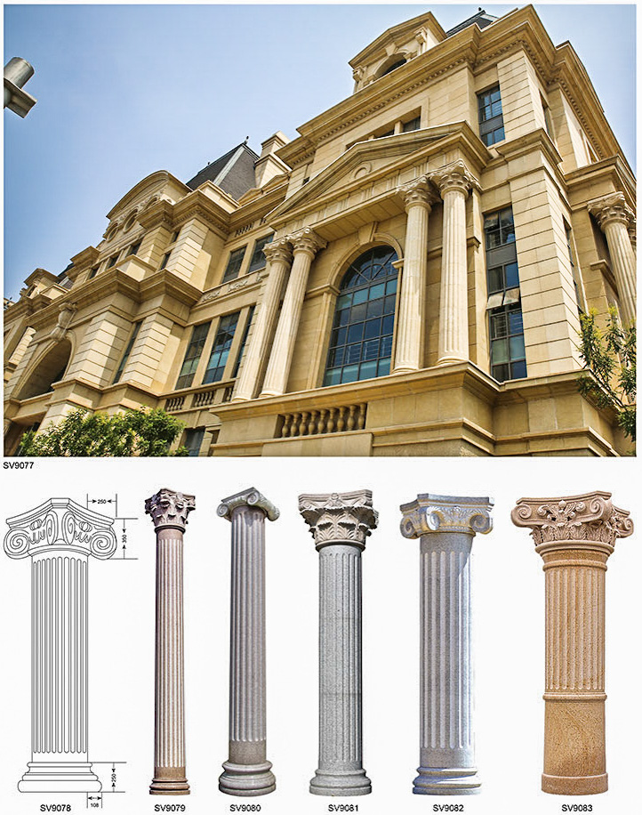 Decoration Marble Pillars Statues