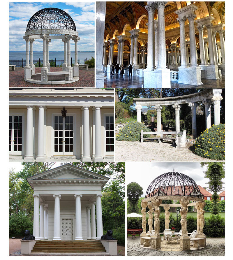 Decoration Marble Pillars Statues