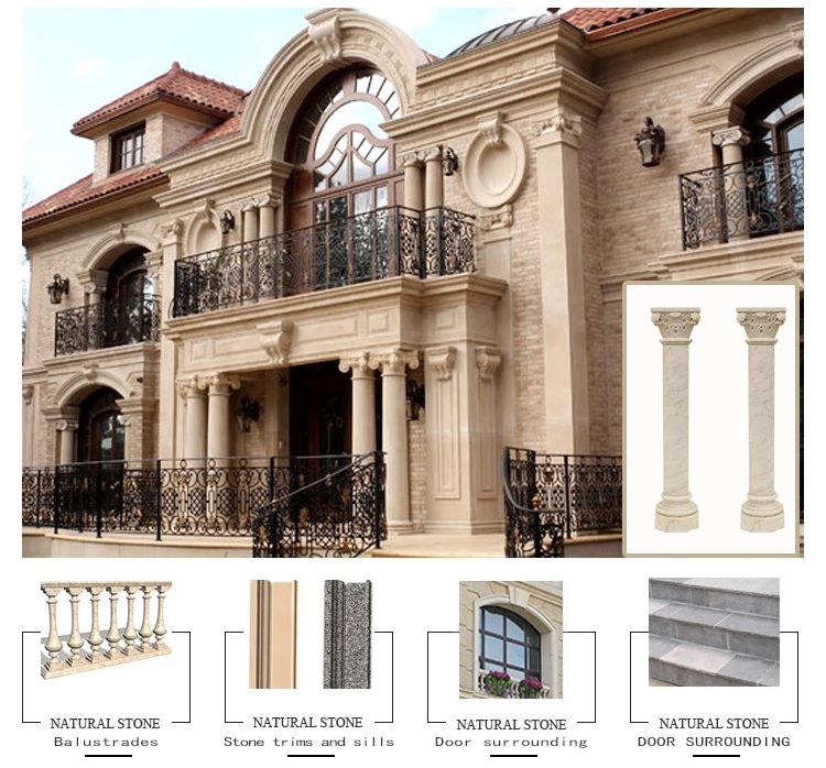 Decoration Marble Pillars Statues