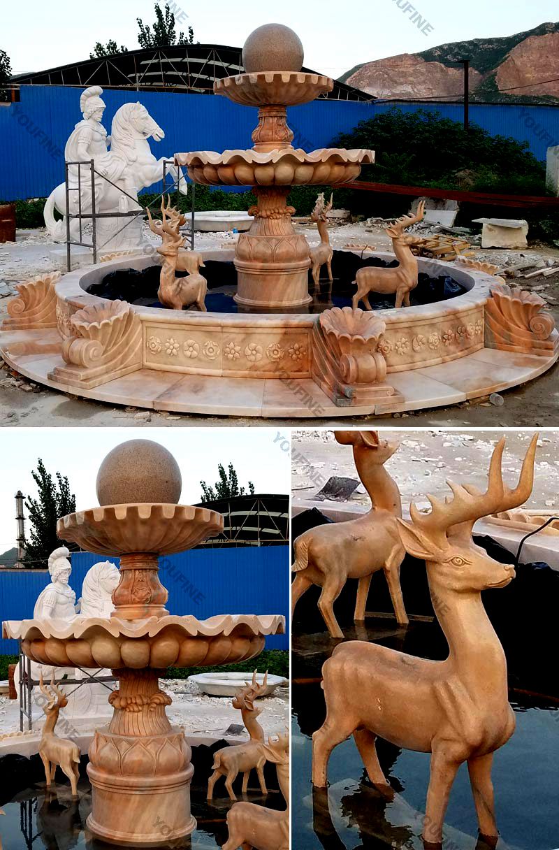 Outdoor Garden Marble Water Fountain Sculpture for Sale