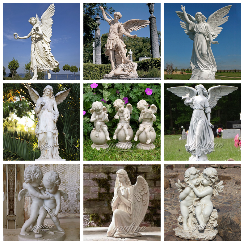 Marble Angel Statue-We have many versions of marble sculptures related to Western angels