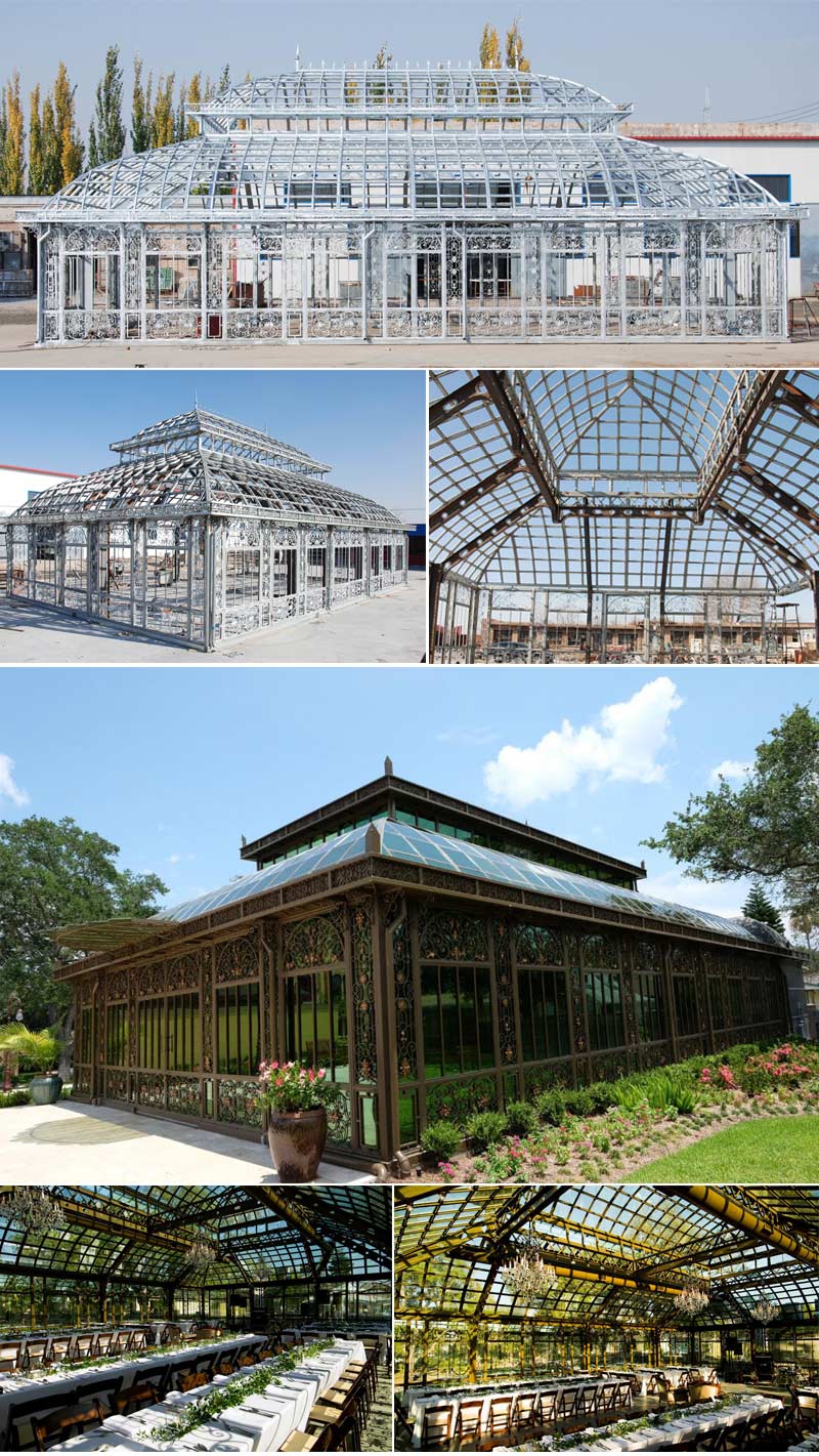 Garden Large Iron Gazebo Frame Decorative