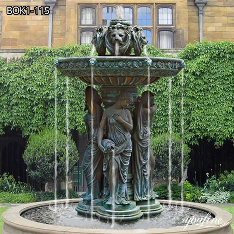 Bronze Antique Water Fountain with Figure Decoration for Garden supplier