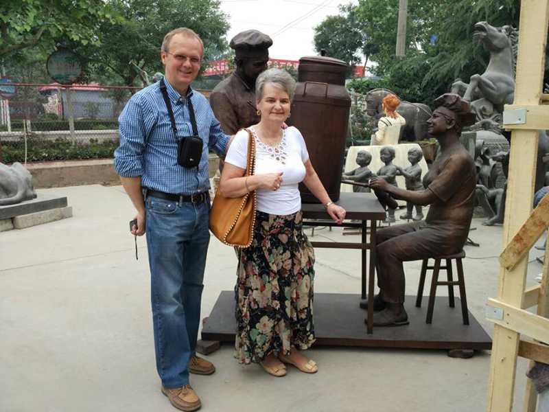 marble water fountain customer1