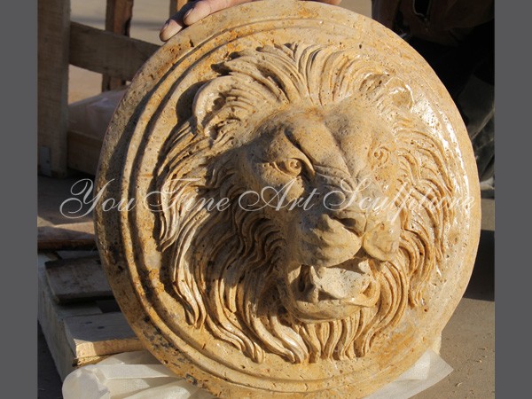 home decor wholesale high quality stone carving marble lion head