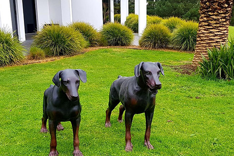 dog statues for garden