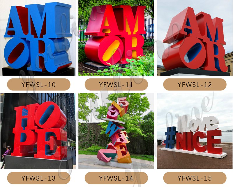 3d letter sculpture -YouFine