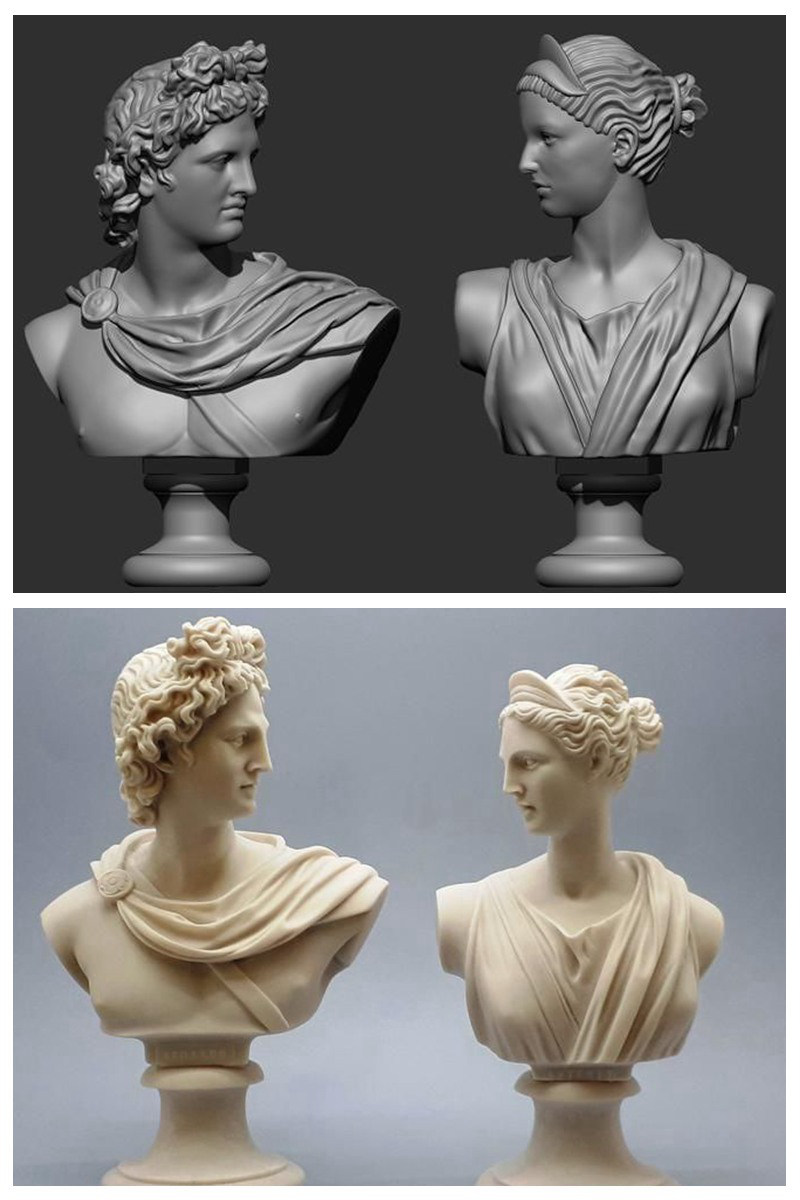 3D model of marble Diana bust-YouFine Sculpture