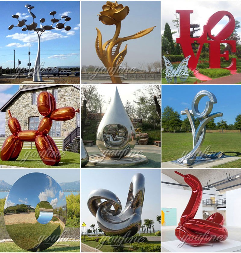 marble sculpture, bronze sculpture, Stainless Steel Sculpture