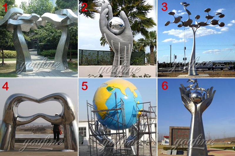 marble sculpture, bronze sculpture, Stainless Steel Sculpture