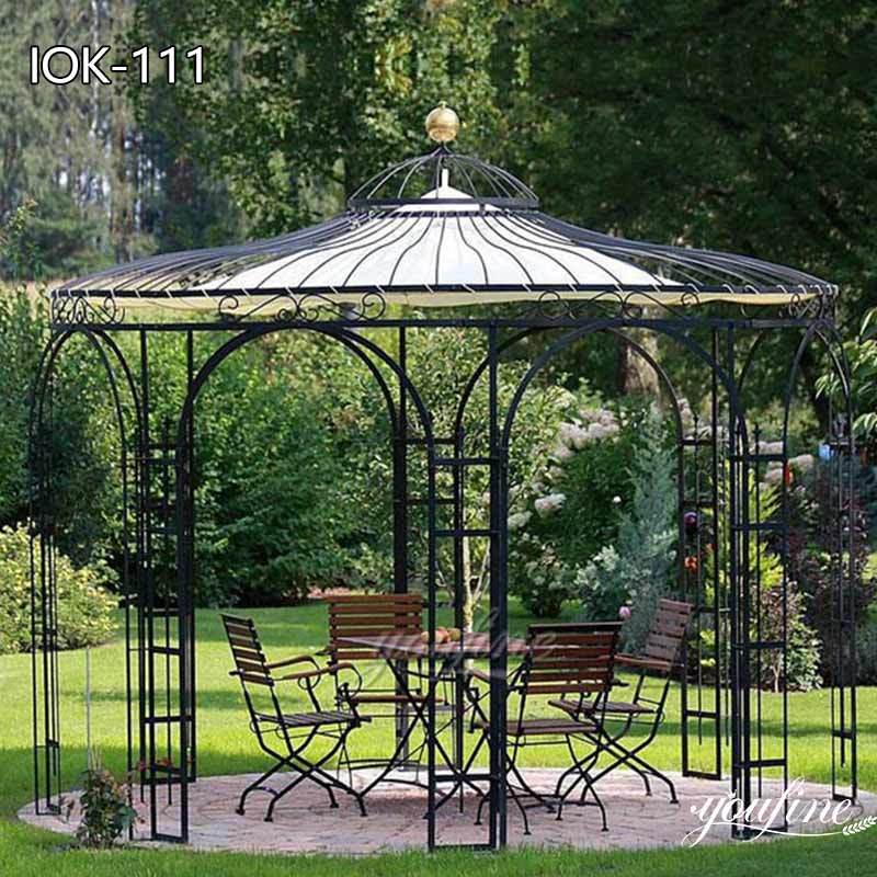 Large Outdoor Wrought Cast Iron Gazebo Decoration for Garden supplier