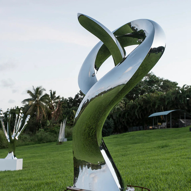 abstract stainless steel sculpture -YouFine Sculpture
