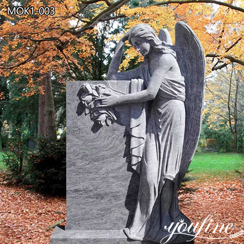Angel wings headstone -Factory Supplier