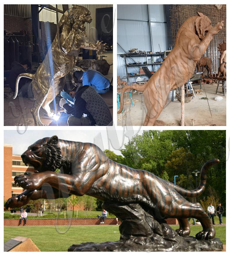 antique bronze tiger statue -Factory Supplier