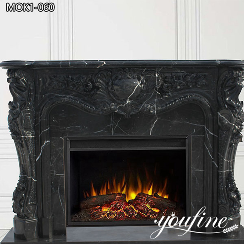 black marble fireplace mantel - Factory Supplier
