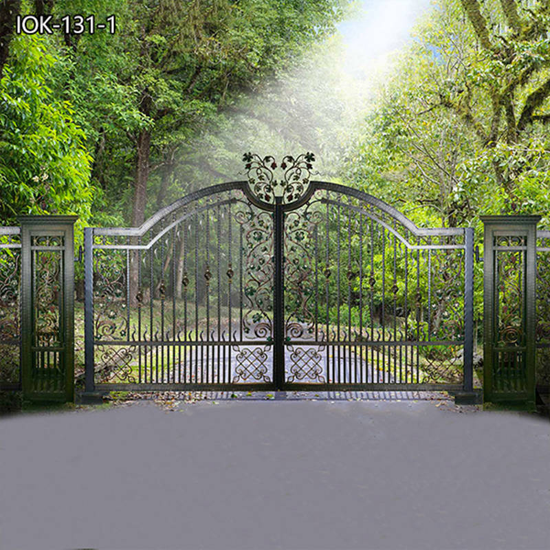 black wrought iron gates-YouFine