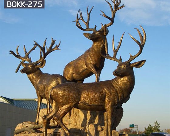 bronze-deer