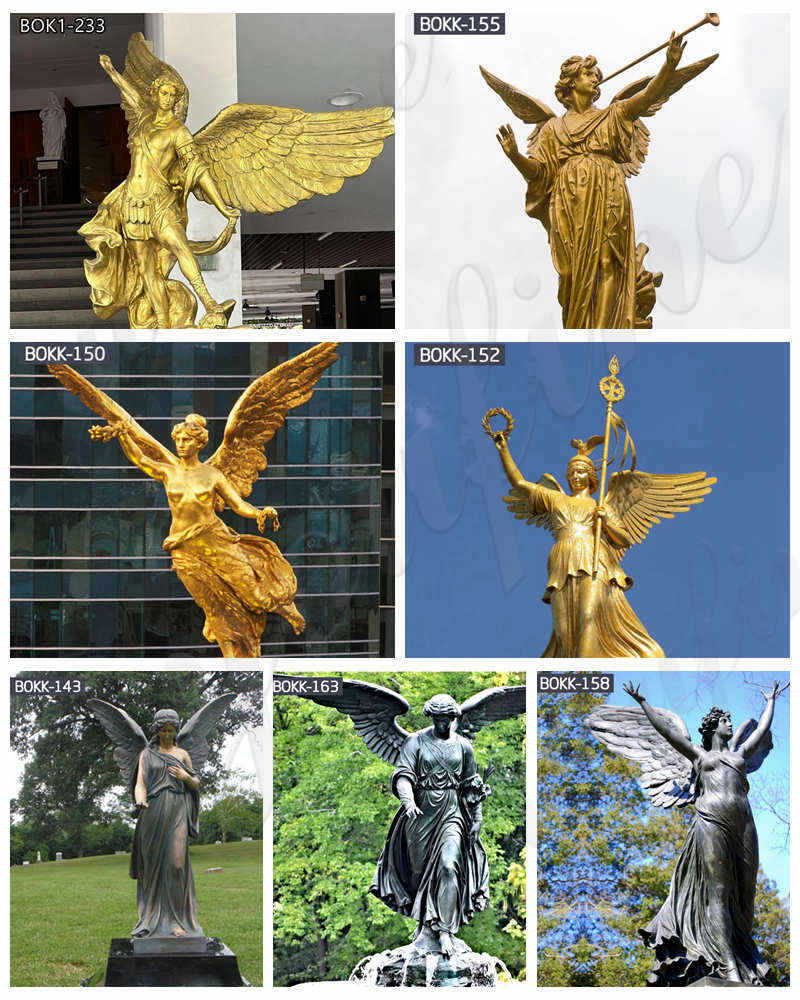 bronze angel sculpture -YouFine Sculpture