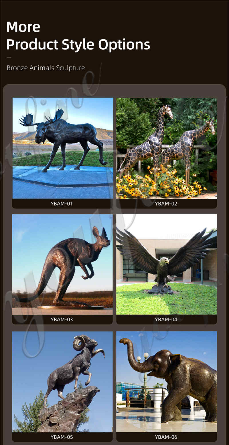 bronze moose statue -Factory Supplier