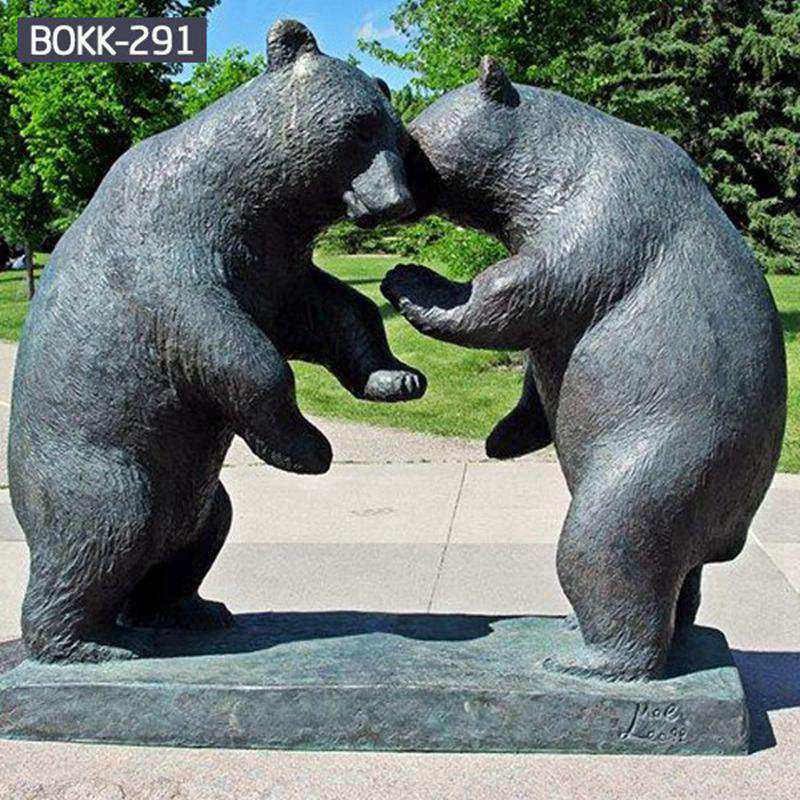 High Quality Metal Animal Sculpture Bronze Bear Sculpture for Sale BOKK-291