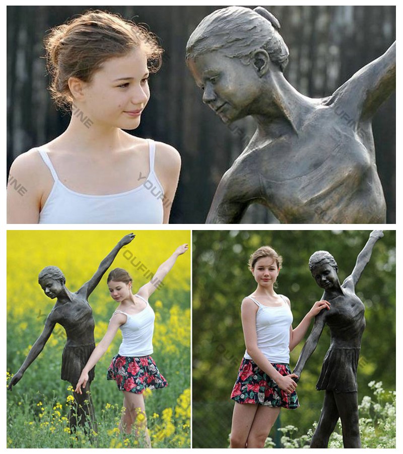 bronze dancing girl statue -Factory Supplier
