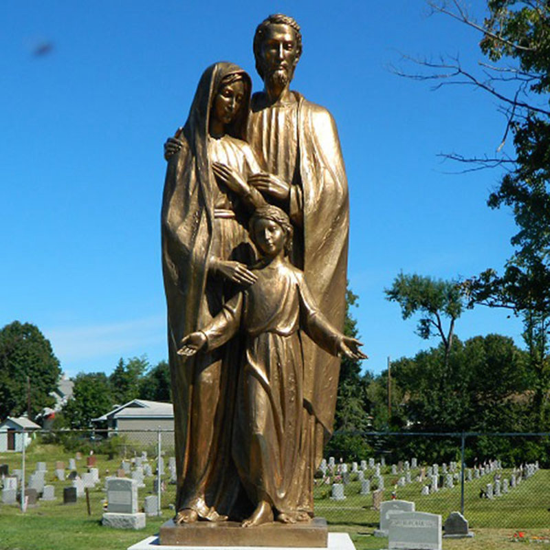 bronze Holy Family statue-YouFine Sculpture