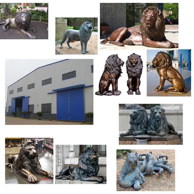 bronze lion statue for sale Factory Supplier