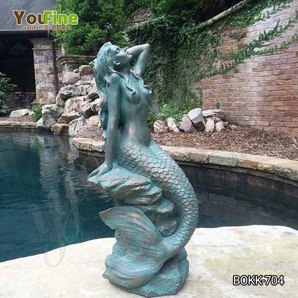 Outdoor Decoration Bronze Mermaid Sculpture for Sale