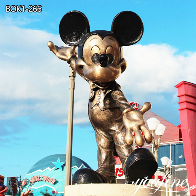 bronze mickey mouse statue -Factory Supplier