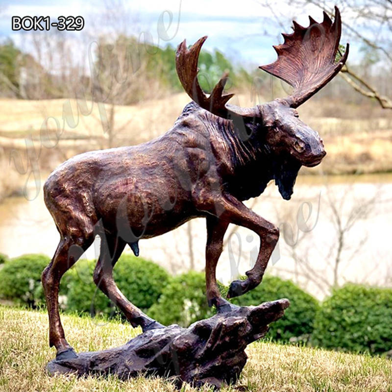 bronze moose statue -Factory Supplier