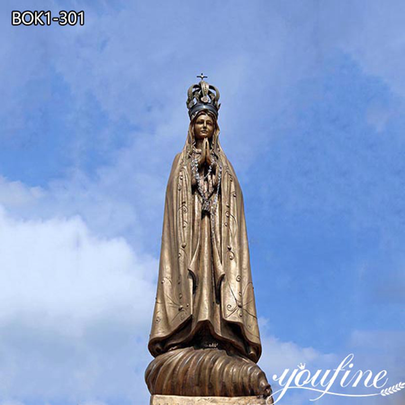 Bronze Our Lady of Fatima Sculpture Outdoor BOK1-301