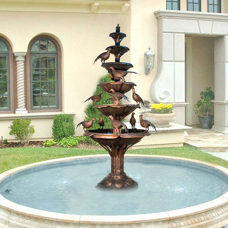 bronze outdoor water fountains Factory Supplier