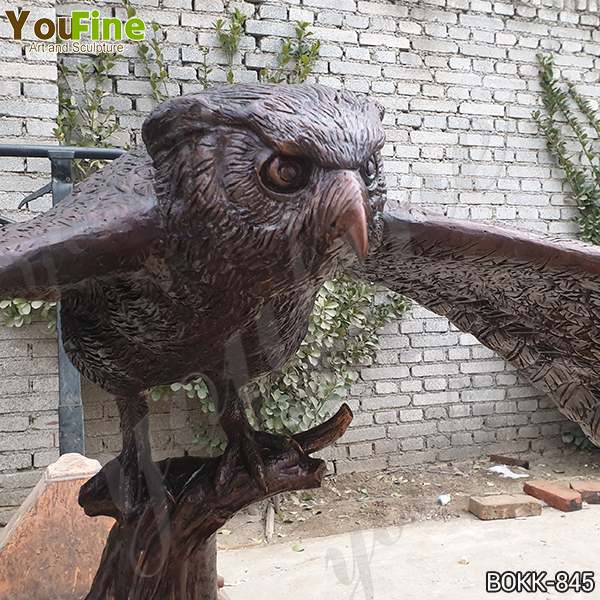Custom size bronze owl sculpture for Sale