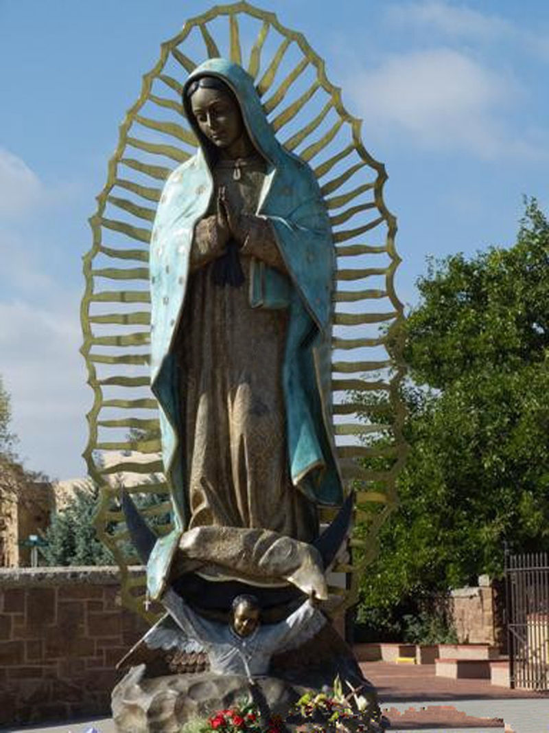 bronze saint Guadalupe statue-YouFine Sculpture
