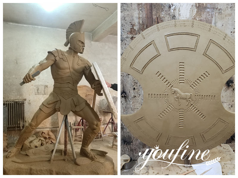 Bronze Spartan Soldier Statue-Factory Supplier
