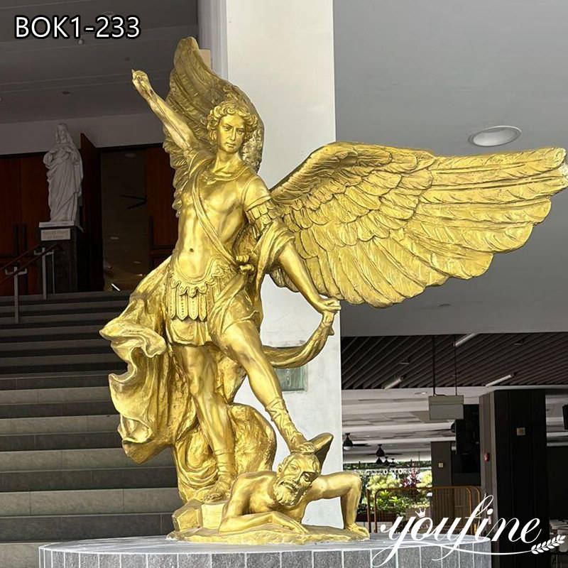 bronze st michael statue-YouFine Sculpture