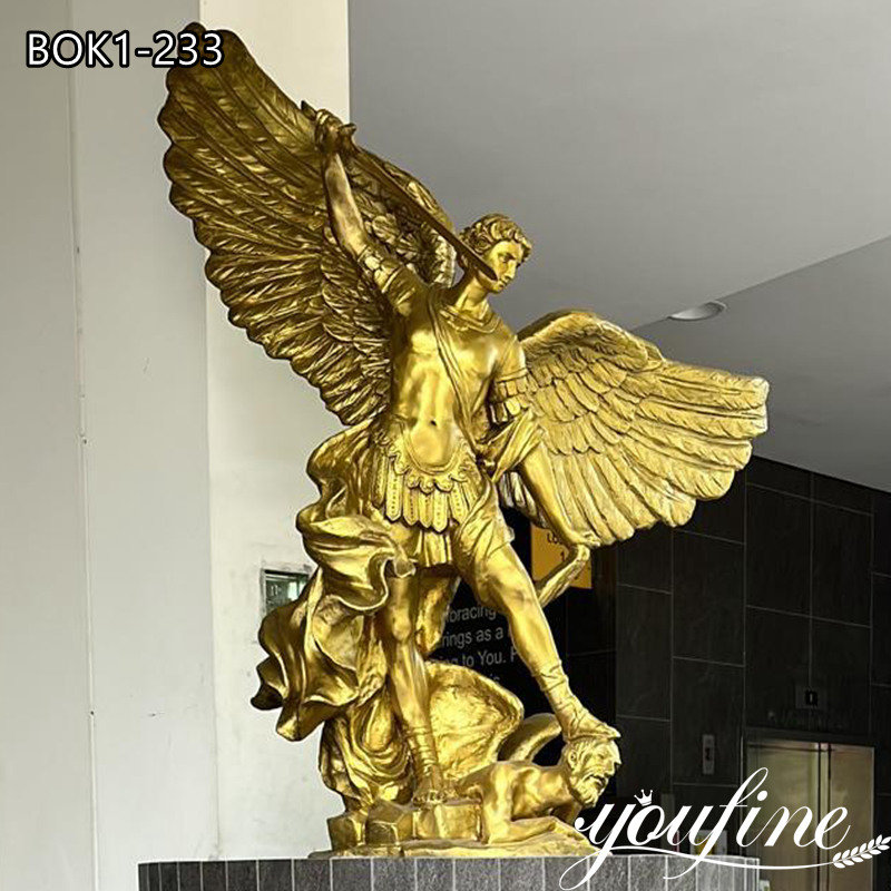 bronze statues of st. michael the archangel-YouFine Sculpture