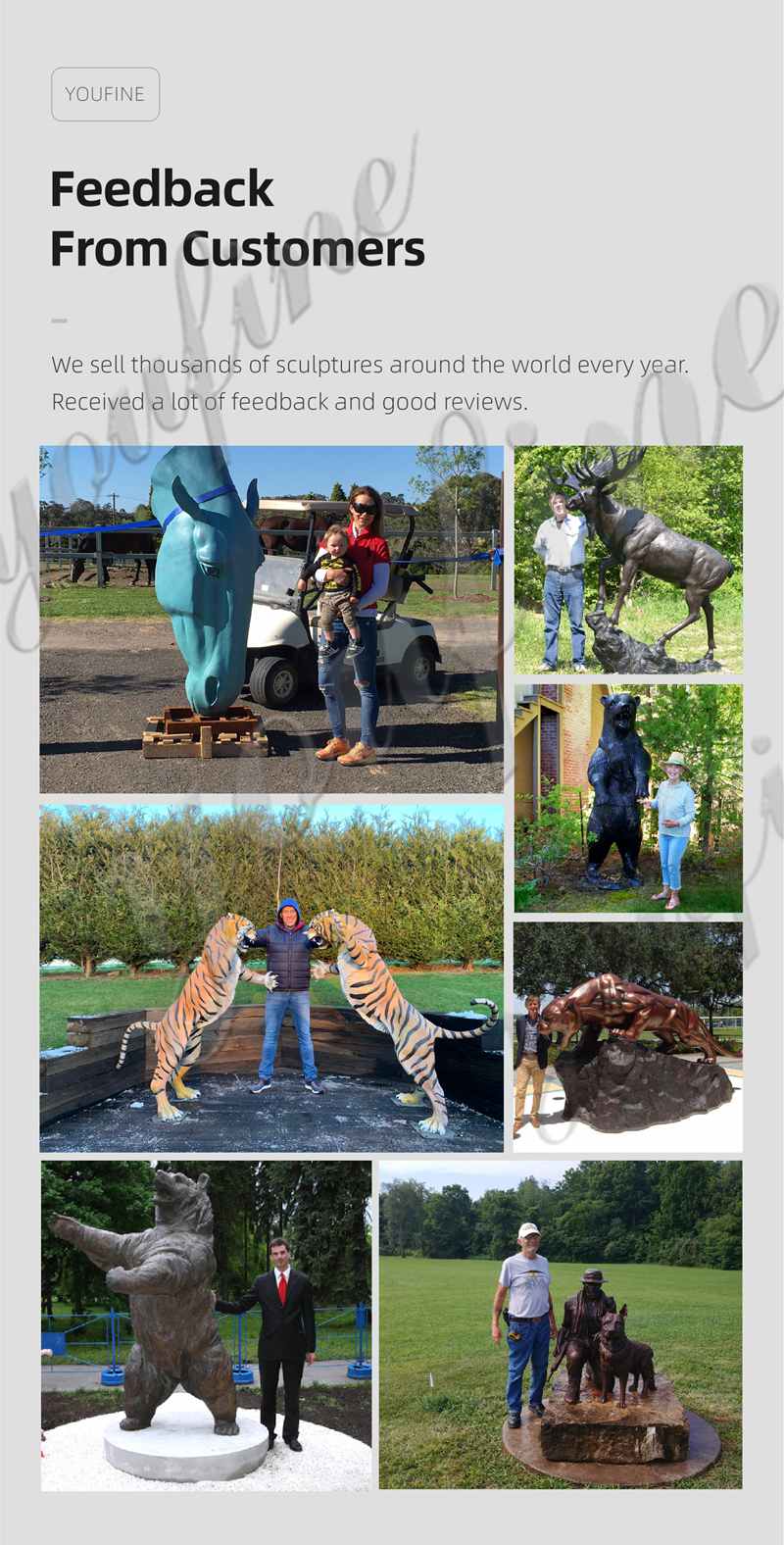 bronze tiger statue feedback-Factory Supplier